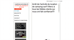 Desktop Screenshot of campingcarcorse.fr